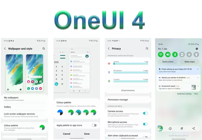 نرم افزار جذاب ONEUI در گوشی سامسونگ S21 FE