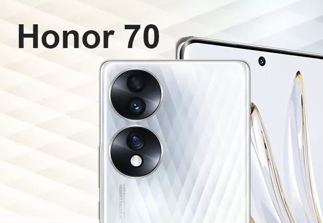 گوشی آنر Honor 70 با ظرفیت ۱۲۸ گیگابایت رم ۸