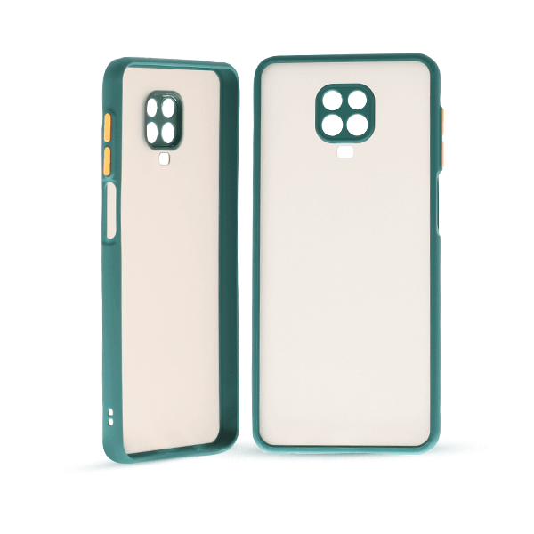 پنل پشت و جلو کاور مدل هیبریدی پشت مات مناسب برای گوشی موبایل شیائومی Note 9s یشمی