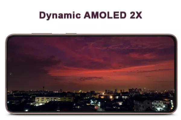 صفحه نمایش Dynamic AMOLED 2X گوشی s21