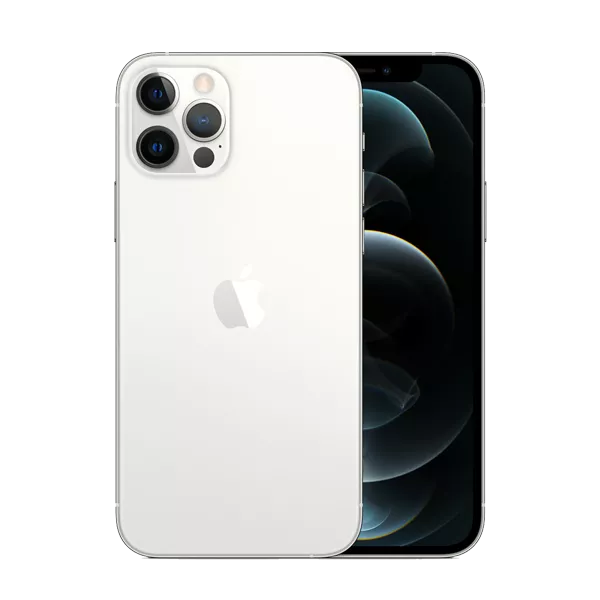 پنل جلو و پشت گوشی موبایل اپل مدل iPhone 12 Pro A2408 دو سیم‌ کارت ظرفیت 256 گیگابایت و 6 گیگابایت رم نقره ای