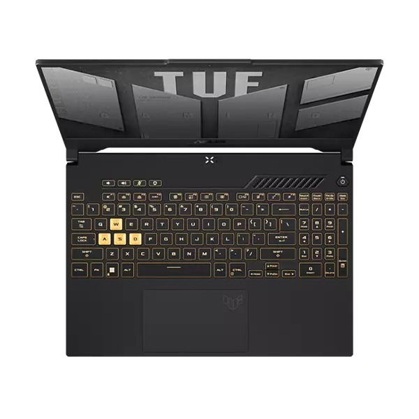 نمای بالا  لپ تاپ 15.6 اینچی ایسوس مدل TUF Gaming FX507ZC i7 16GB 512GB SSD RTX 3050 4GB
