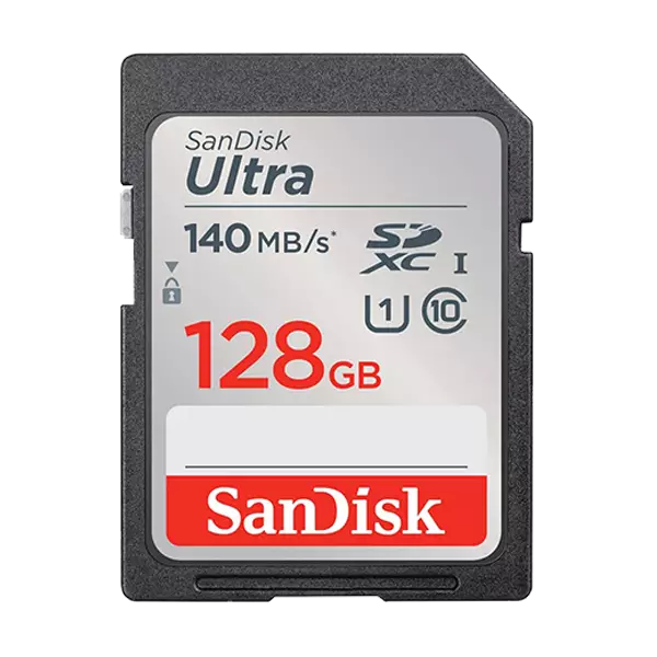 کارت حافظه SDXC سن دیسک مدل Ultra کلاس 10 استاندارد UHS-I U1 سرعت 140MBps ظرفیت 128 گیگابایت