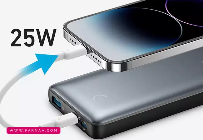 پاوربانک انکر مدل PowerCore 25W A1249 ظرفیت 10000 میلیآمپر ساعت