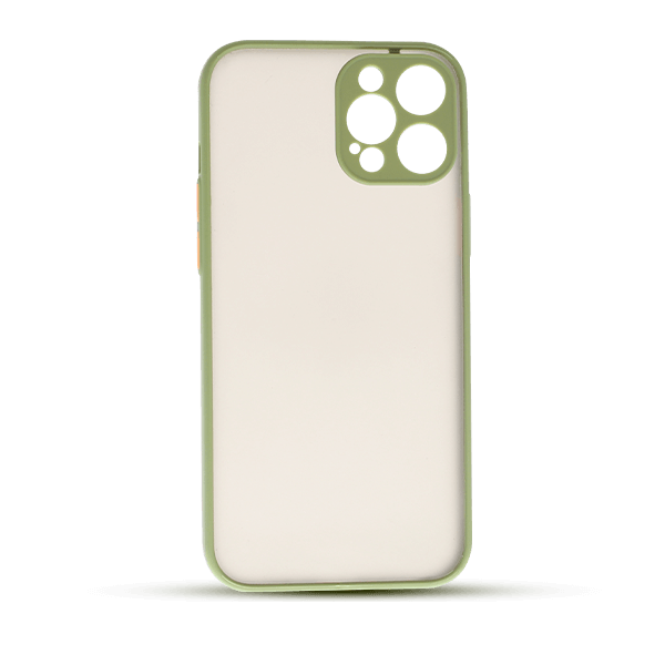 نمای داخل کاور مدل هیبریدی پشت مات مناسب برای گوشی موبایل آیفون IPHONE 12 PROMAX سبز