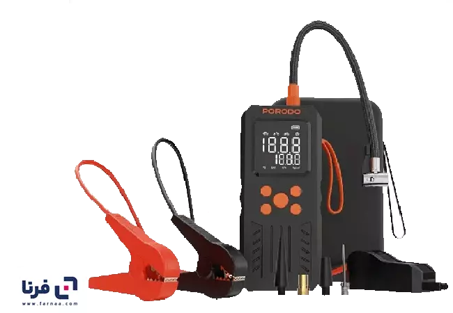 طراحی کمپرسور باد و جامپ استارتر 4 کاره پرودو مدل PD15KJSPBK با پاوربانک 15200mAh