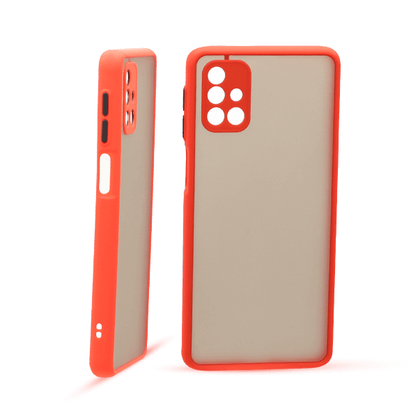 پنل جلو و پشت کاور مدل هیبریدی پشت مات مناسب برای گوشی موبایل سامسونگ GALAXY m31s قرمز