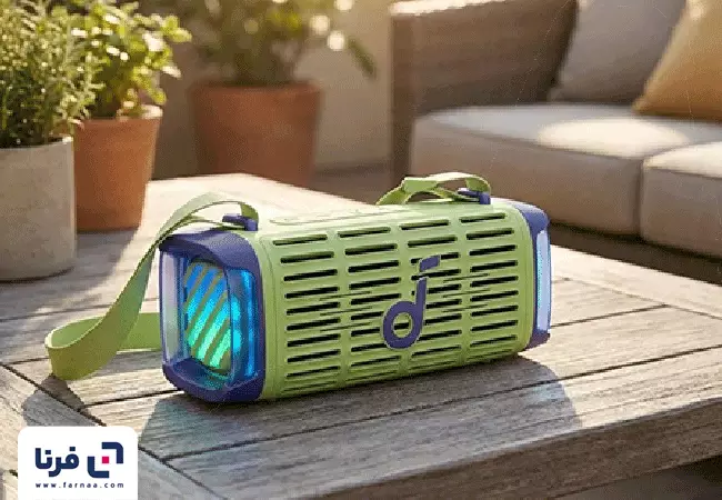 طراحی اسپیکر بلوتوثی قابل حمل انکر مدل Soundcore Boom 3i