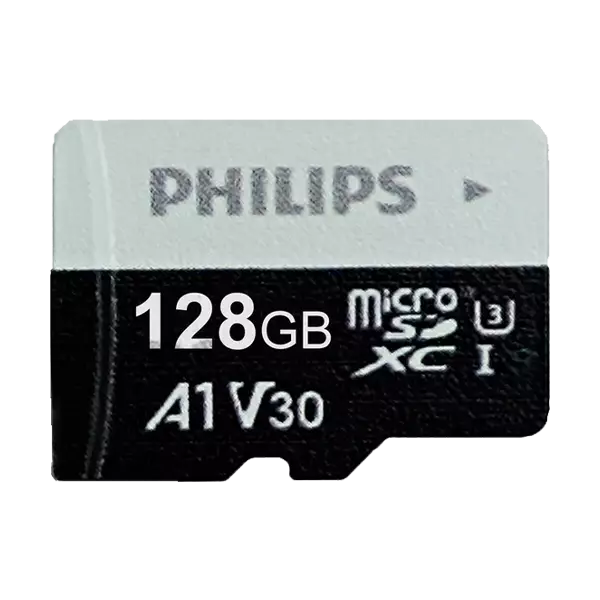 philips A1 V30 Class 10 UHS I U3 80MBps 128GB memory card