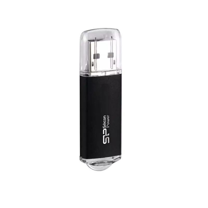 فلش مموری سیلیکون پاور مدل ultima 2 i series usb 2 0 ظرفیت 16 گیگابایت رنگ مشکی عمودی