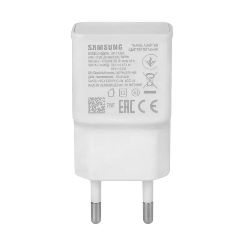 شارژر دیواری سامسونگ مدل TA200 S10 RFT PD