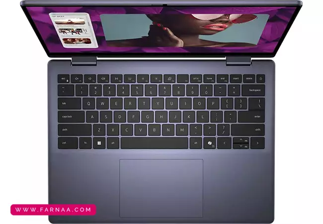 لپتاپ 14 اینچی دل مدل Inspiron 14 7445 AMD Ryzen5 8640HS 512GB SSD 8GB DDR5 AMD Radeon 2GB
