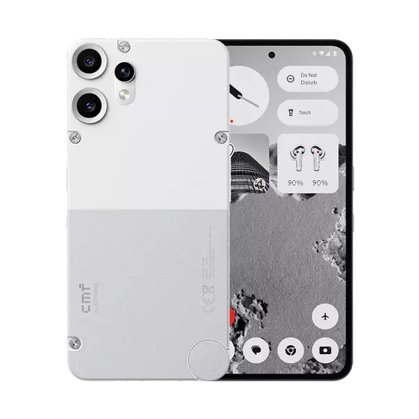 نمای پشت و جلو گوشی موبایل ناتینگ مدل Nothing CMF Phone 2 Pro ظرفیت 256 رم 8 گیگابایت
