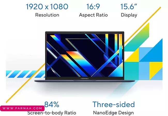 لپ تاپ ۱۵.۶ اینچی ایسوس مدلVivobook 15 X1504VA Nj816 Corei3 1315U 8GB 512GB