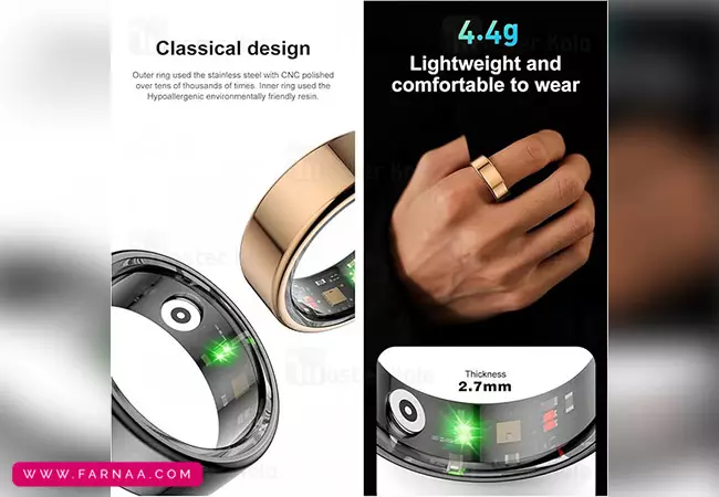 حلقه هوشمند تی سی اچ مدل iRing R10 سایز 10 میلی متر