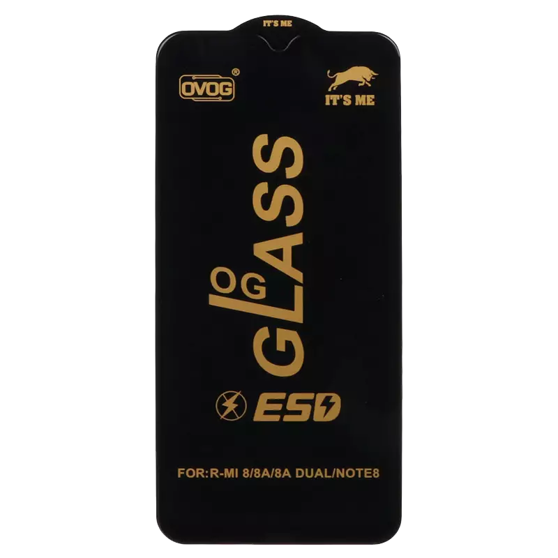 محافظ صفحه نمایش شیشه ای گوشی موبایل مدل Full Cover OG ESD OVOG مناسب Xiaomi Redmi Note 8 / Redmi 8 / Redmi 8A
