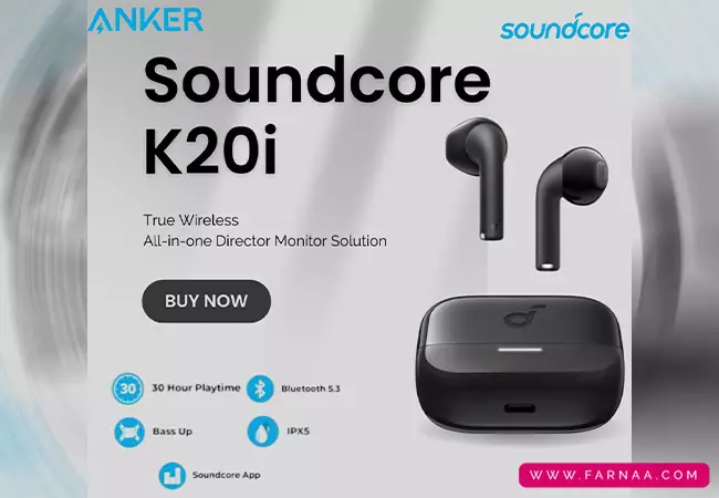هندزفری بلوتوثی انکر مدل Soundcore K20i A3994