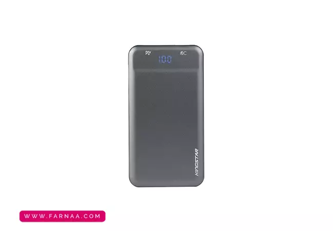 نمایشگر LED پاوربانک کینگ استار مدل KP10046PQ با ظرفیت 10000 میلیآمپر ساعت