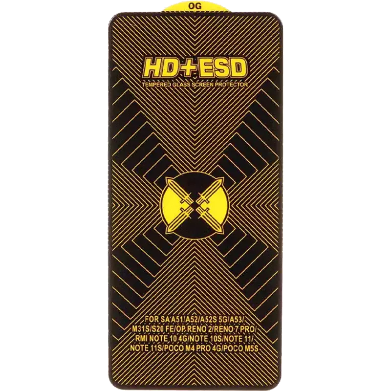 محافظ صفحه نمایش شیشه ای Full Cover HD Plus ESD مدل Samsung Galaxy A51 / A52 / A52S / A53 / S20 FE