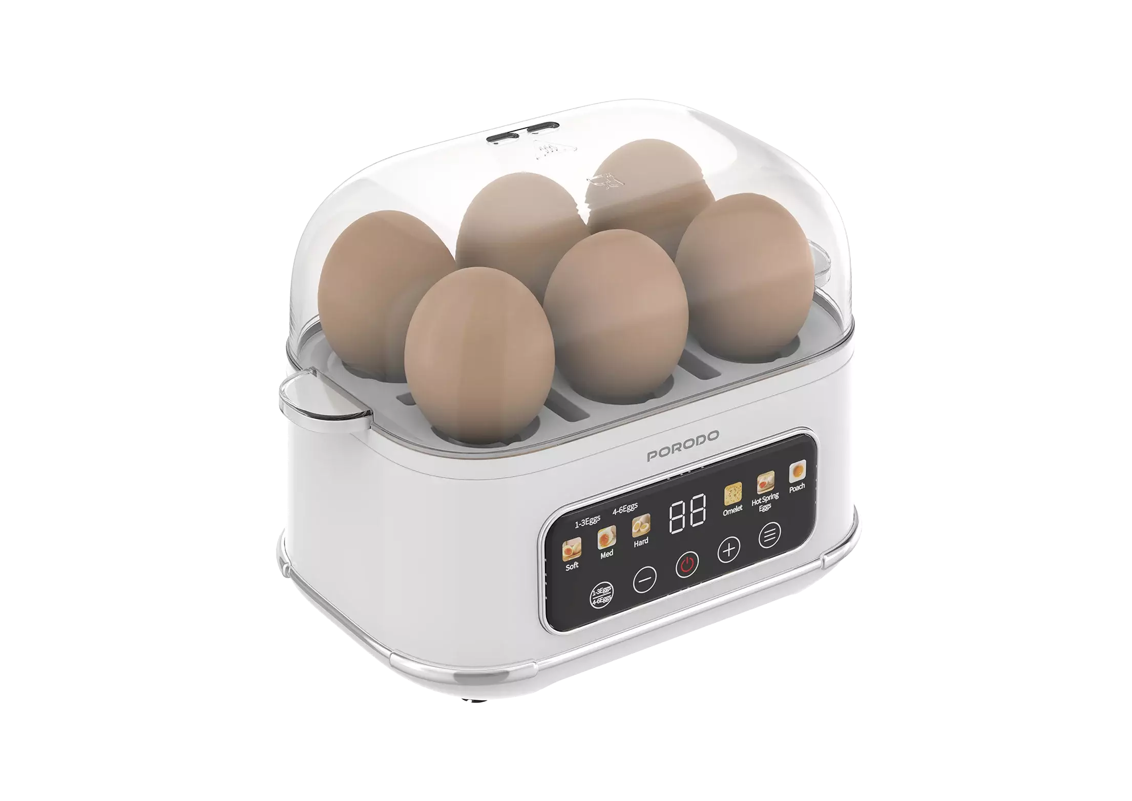 دستگاه آب پز و پخت تخم مرغ برقی پرودو مدل Poacher PDLFSTEB808WH