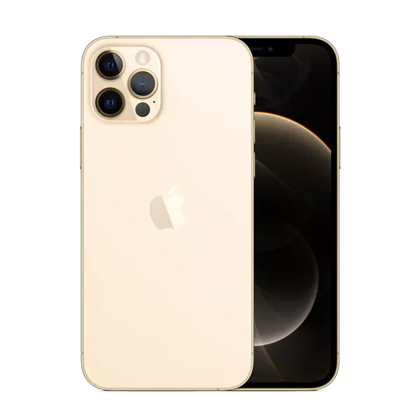 پنل جلو و پشت گوشی موبایل اپل مدل iPhone 12 Pro A2408 دو سیم‌ کارت ظرفیت 256 گیگابایت و 6 گیگابایت رم طلایی
