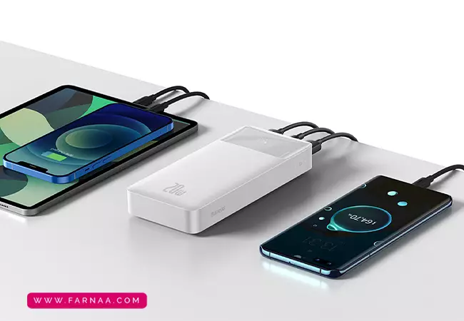 سازگاری با دستگاه ها پاور بانک بیسوس 20 واتی مدل Baseus Bipow PPBD050302 Digital Display ظرفیت 20000 میلی آمپر ساعت