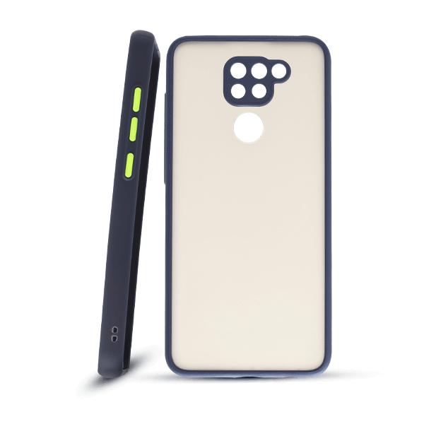 پنل پشت و جلو کاور مدل هیبریدی پشت مات مناسب برای گوشی موبایل شیائومی Note 9 آبی نفتی