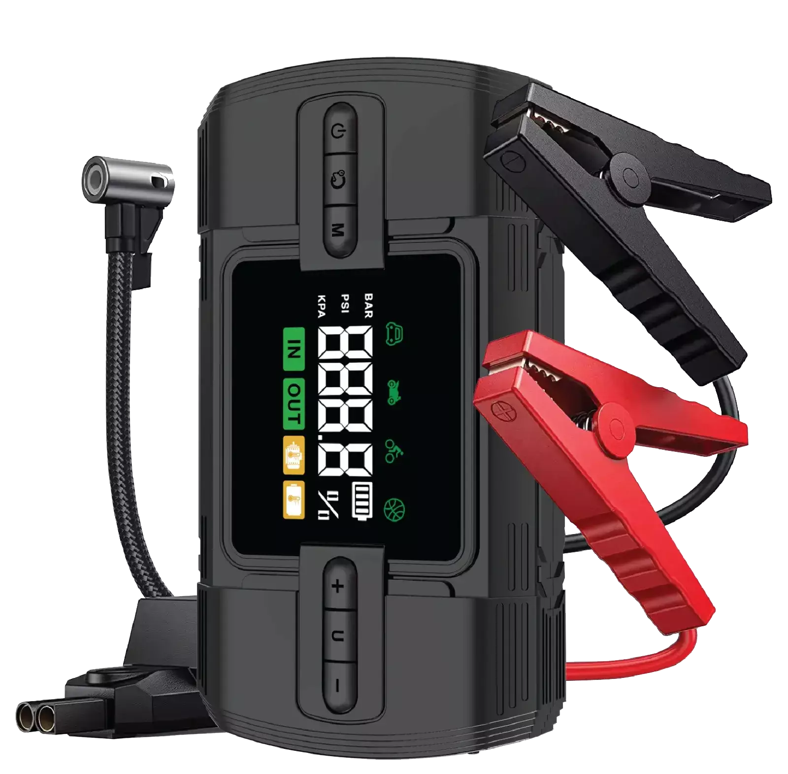 استارتر خودرو گرین لاین مدل 12V GN12VJUSTBK ظرفیت 12000 میلی آمپر ساعت