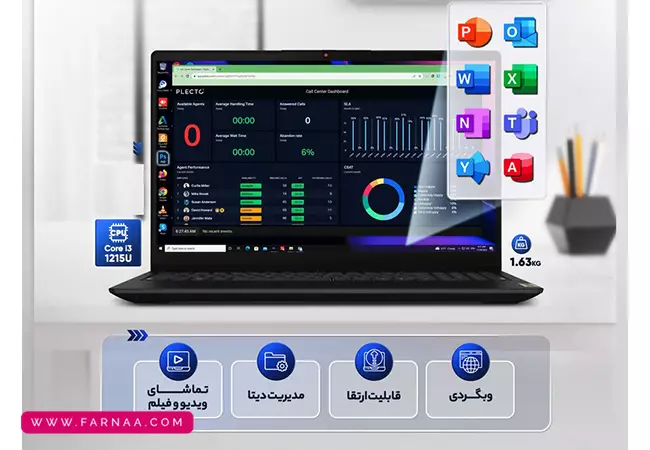 لپ تاپ ایسوس Vivobook 15 F1504VA core i3 1315U 4GB 512GB SSD