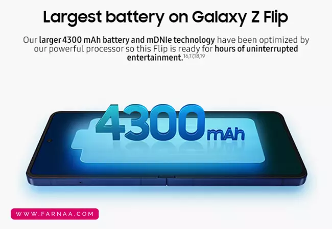 گوشی موبايل سامسونگ گلکسی Z Flip7 ظرفیت 256 گیگابایت رم 12 گیگابایت