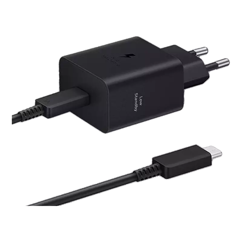 شارژر دیواری سامسونگ مدل EP-T4511 Low Standby توان 45 وات دو پین به همراه کابل