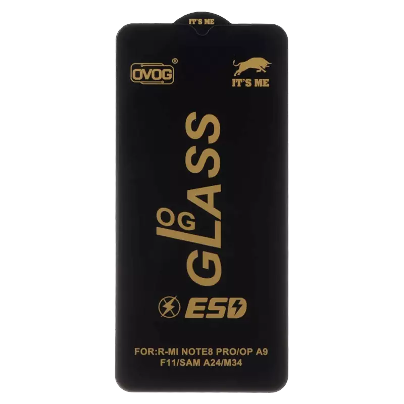 محافظ صفحه نمایش شیشه ای گوشی موبایل مدل Full Cover OG ESD OVOG مناسب Xiaomi Redmi Note 8 Pro / Poco M3 / Redmi 9T / Note 9 4G