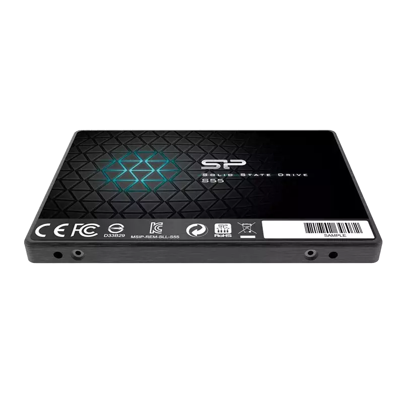 هارد اس اس دی اینترنال سیلیکون پاور مدل Slim S55 ظرفیت 120 گیگابایت افقی