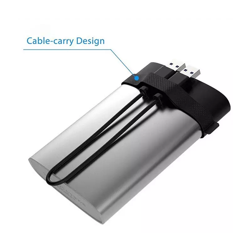 هارد اکسترنال سیلیکون پاور مدل armor a85 ظرفیت 2 ترابایت کابل پشت