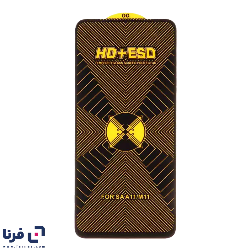 محافظ صفحه نمایش شیشه ای Full Cover HD Plus ESD مدل Samsung Galaxy A11 / M11 / Xiaomi Redmi Note 9 / Redmi Note 9t / Mi 11 Lite / Mi 12 Lite
