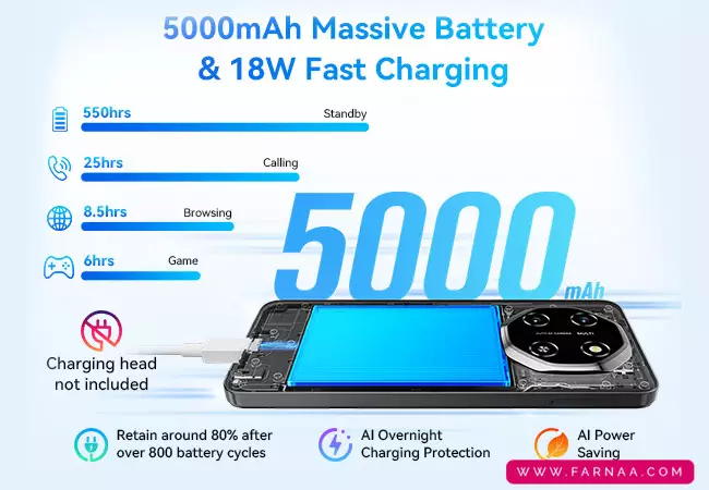 گوشی موبایل بلک ویو SHARK 6 NFC ظرفیت 128 رم 8 گیگابایت