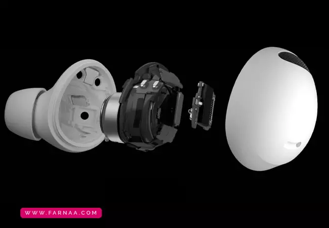 طراحی بدنه هندزفری بلوتوثی سامسونگ مدل Galaxy Buds2 Pro