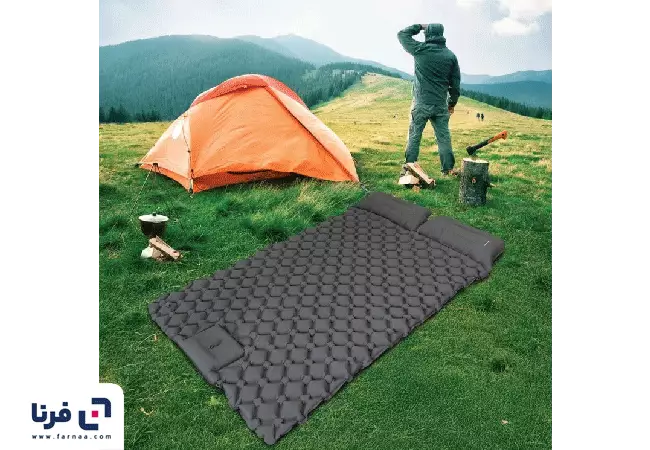 سهولت در استفاده از تشک بادی دو نفره گرین لاین مدل Double Air Bed GNDUAIRMATGY