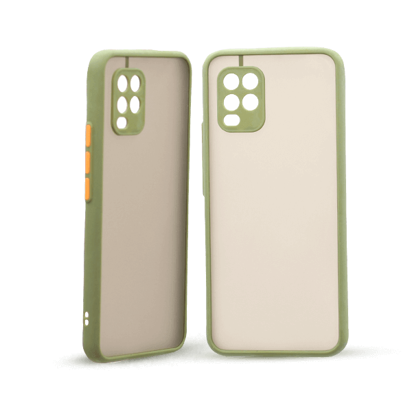 پنل جلو و پشت کاور مدل هیبریدی پشت مات مناسب برای گوشی موبایل شیائومی Mi 10 lite سبز
