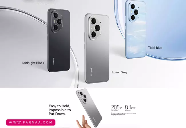 گوشی موبایل آنر مدل Honor 400 Pro ظرفیت 512 و رم 12 گیگابایت