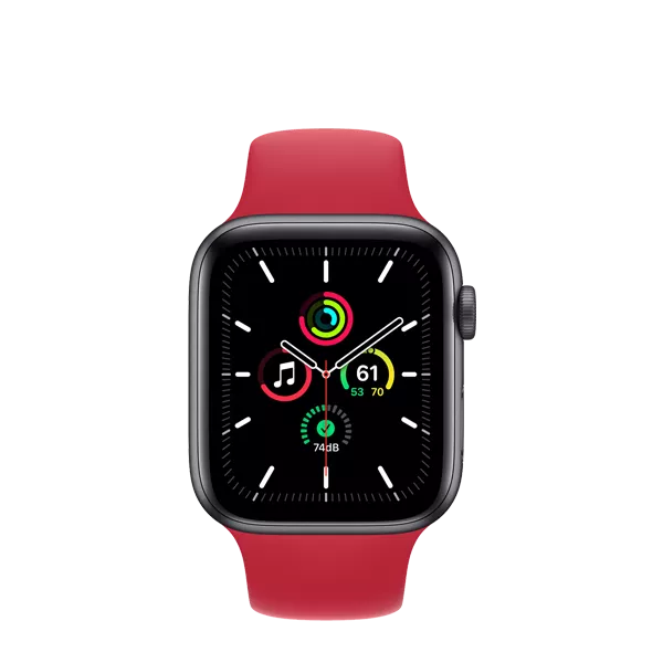 جلوی  ساعت هوشمند اپل واچ سری SE سایز 40 میلی متر قرمز